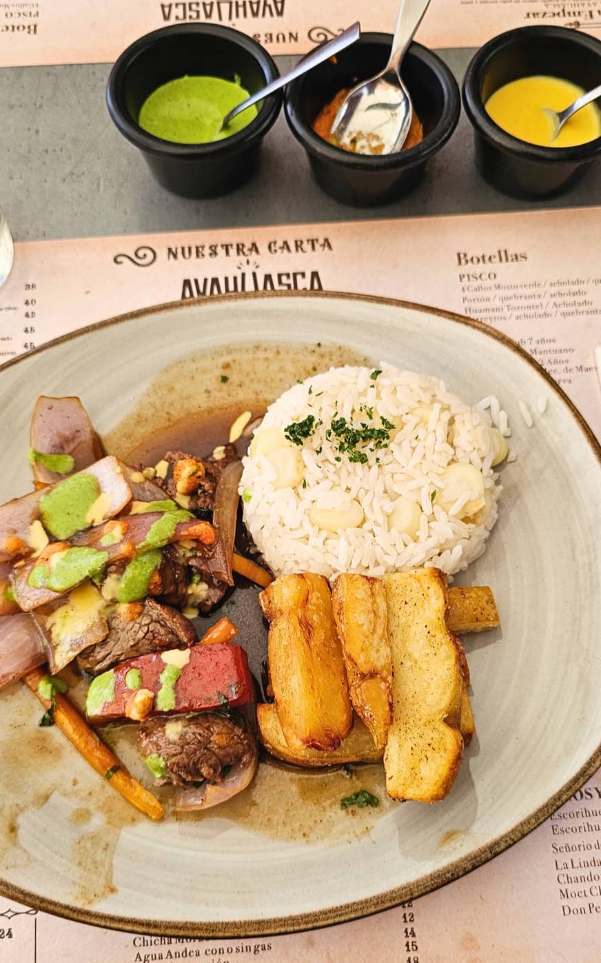 Peruvian Dish Lomo Saltado