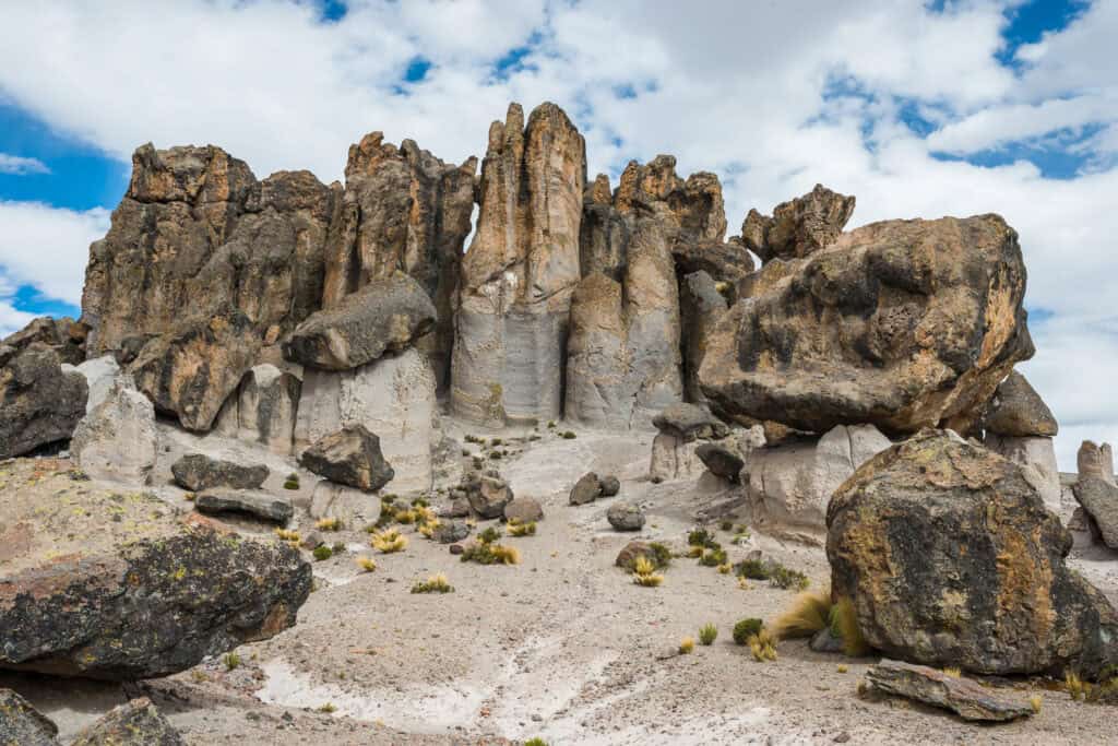 Bosque de Piedras de Imata Arequipa Peru with unique stone formations and landscape